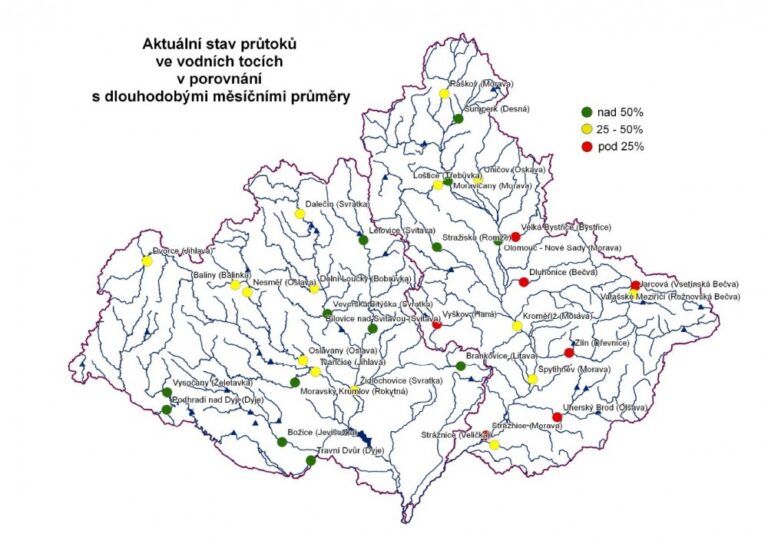 Hydrologická situace 9.6.2016